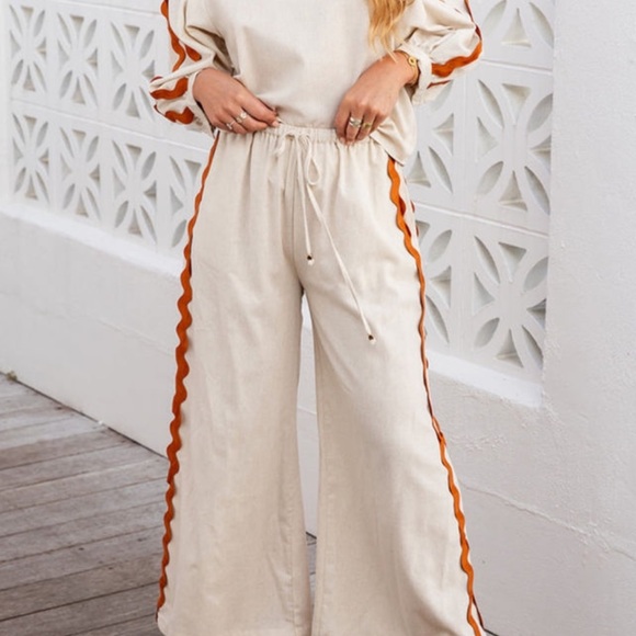 2 piece wide leg pant set - Picture 2 of 3
